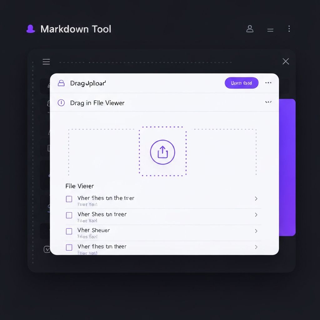 MD Opener drag and drop interface showing intuitive file upload experience
