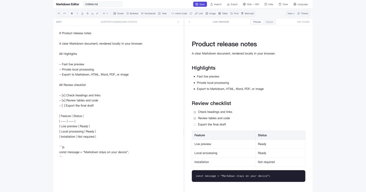 Free Markdown Viewer Online – Open MD Files | MD Opener
